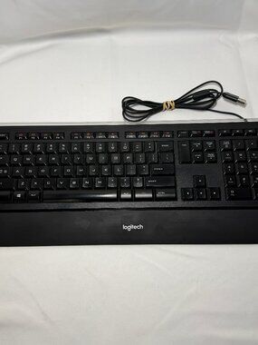 Logitech K740 Y-UY95 Keyboard Illuminated Ultrathin Wired Tested Working